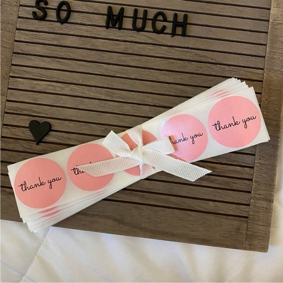 120ct Thank You Round Stickers 1.5” - Picture 6 of 6